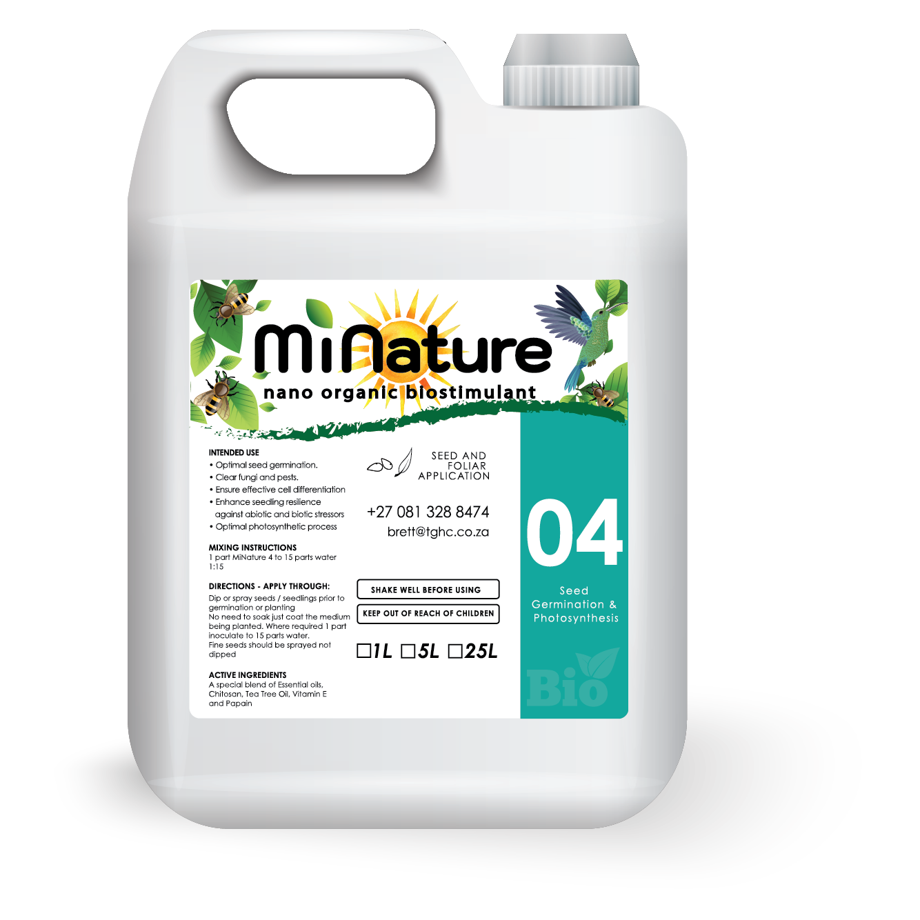 MiNature 4 - Inoculant, Germination, Anti-fungal, Nematodes.